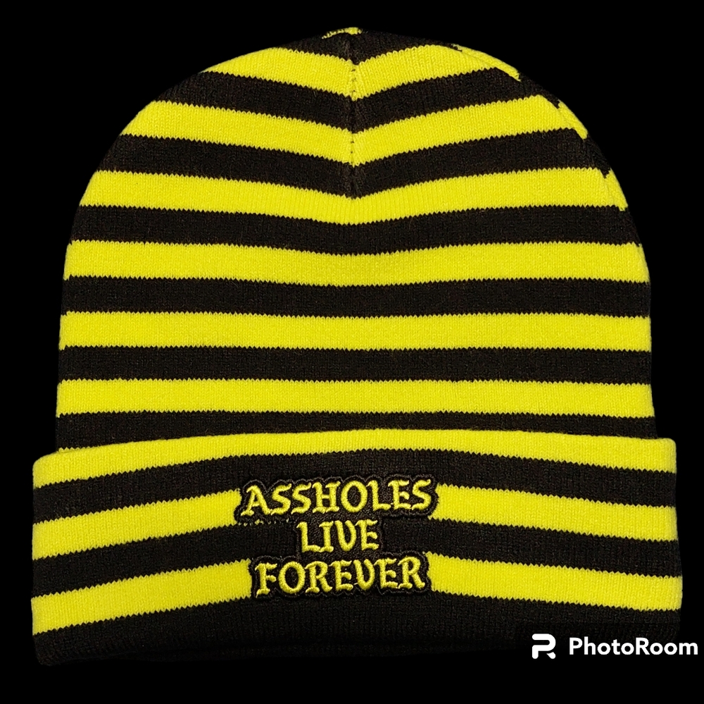 Assholes Live Forever One Size Beanie